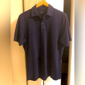 Unbound Merino Polo Navy M